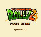 Top Gear  2 title screen for GameBoy Color